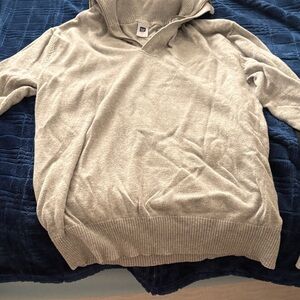 GAP Gray Zip Up Sweater